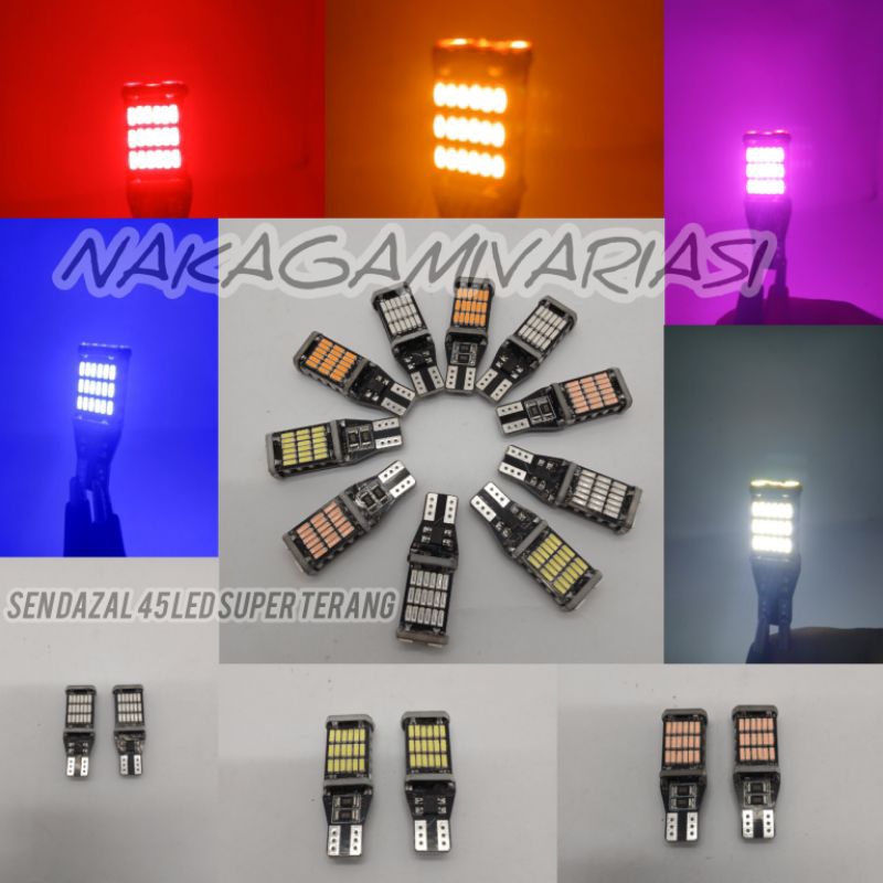 Sepasang Sen Led Dajjal Motor 45 LED Sen Sein Senja Super Terang