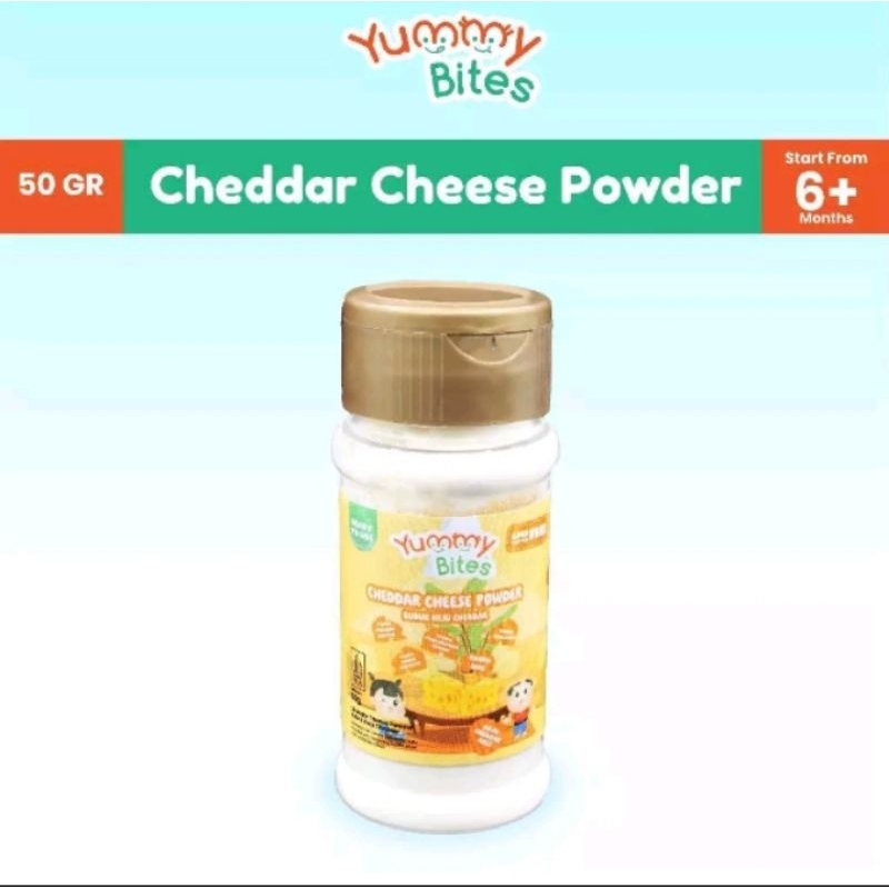 

Yummy Bites Cheddar Cheese Powder 50g | Bubuk Keju Cheddar