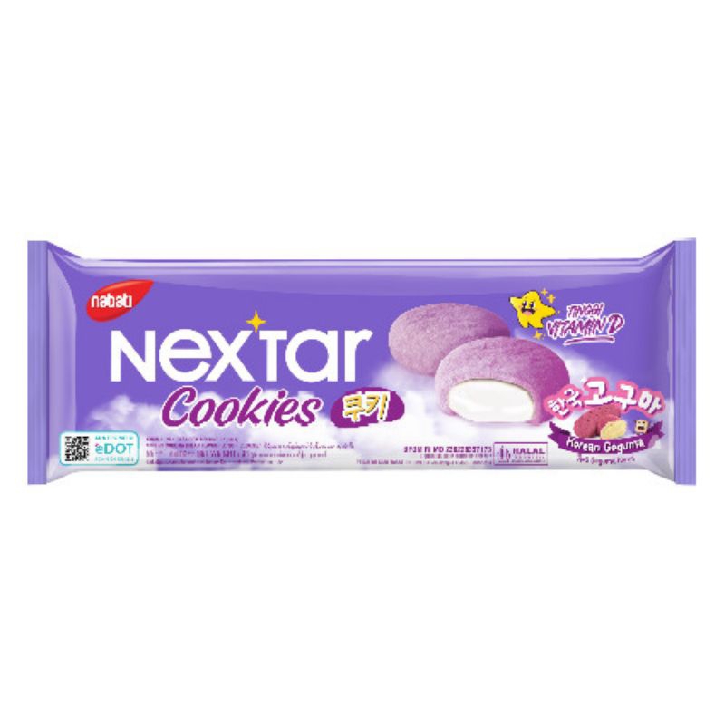 

Biskuit Nextar Cookies Goguma 34g(10pcs/box)