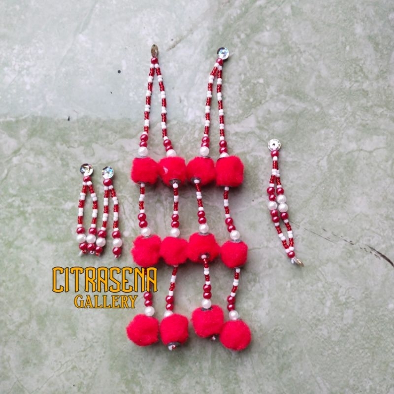 Set anting rahwana S6 wayang golek dasamuka