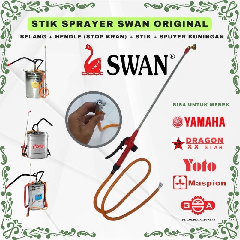 PAKET LENGKAP STIK SWAN SPRAYER MANUAL / SELANG SPRAYER MANUL / STIK LENGKAP SPRAYER SWAN MANUAL