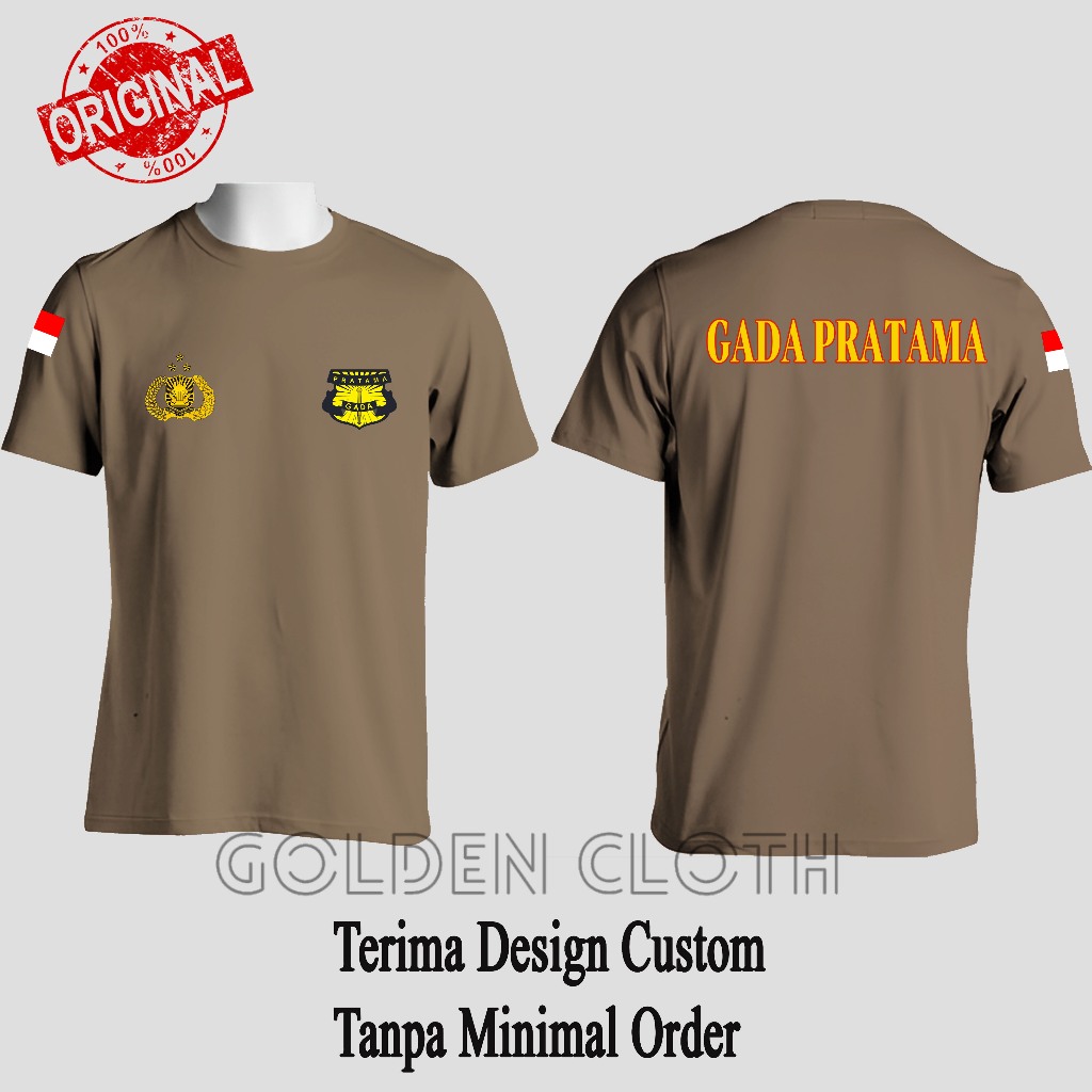 Kaos Dalam/ Dalaman Polisi GADA PRATAMA Baju Polisi Coklat Dinas