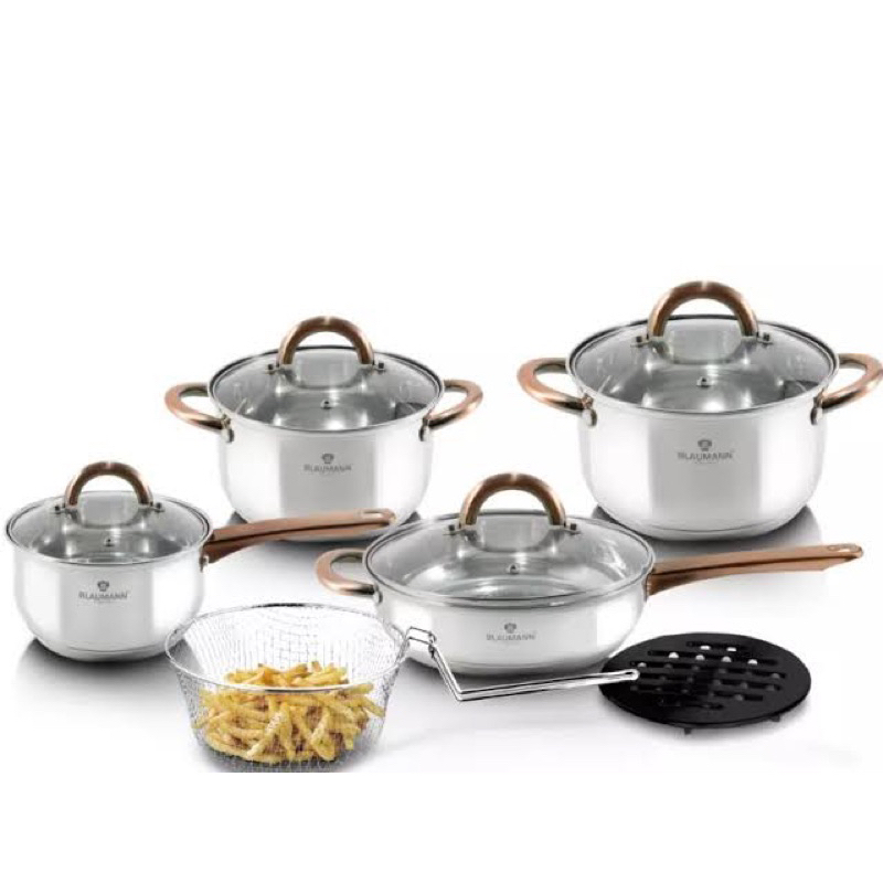 PANCI STAINLESS STELL BLAUMANN COOKWARE SET JUMBO
