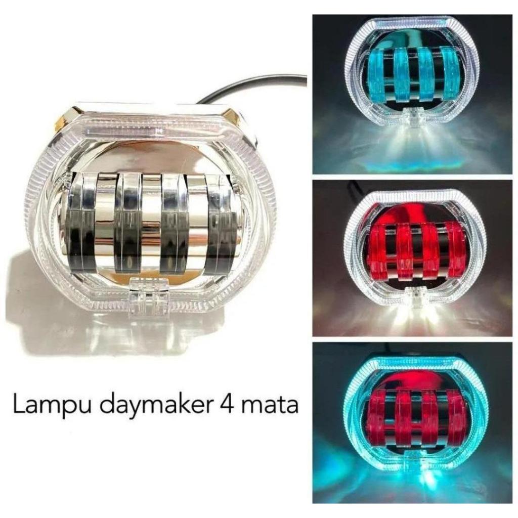 LAMPU PROJIE BILLED DAYMAKER 4 LED 4LENSA PROJIE BILET