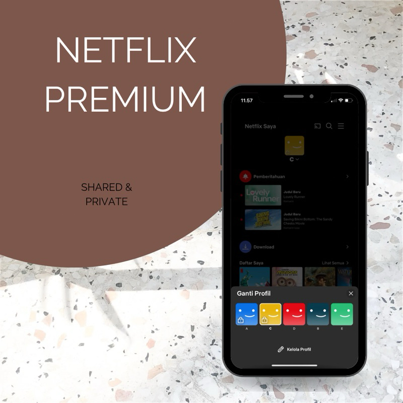 NETFLIX PRIVATE & SHARED AMANAH