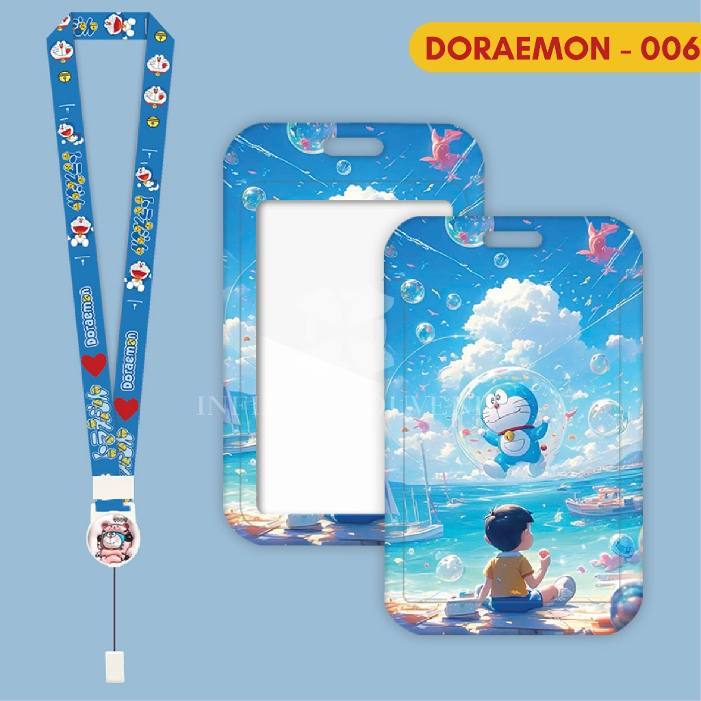 

YEN (N017) ID Card Holder Tali Yoyo Doraemon / Nametag Yoyo / Card Holder Yoyo / Cat / Card Holder