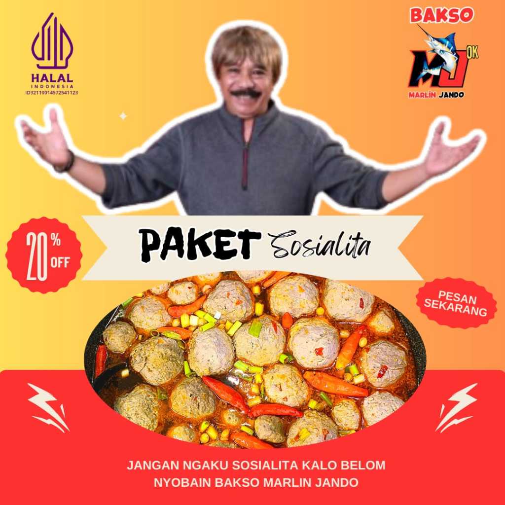 

Bakso Marlin Jando Paket Sosialita 90 Butir Bakso 15 Mangkok