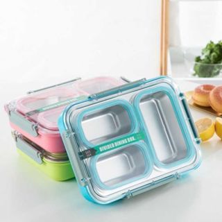 KOTAK MAKAN / BEKAL MAKAN / LUNCH BOX ANTI TUMPAH DAN ANTI CAMPUR 6540