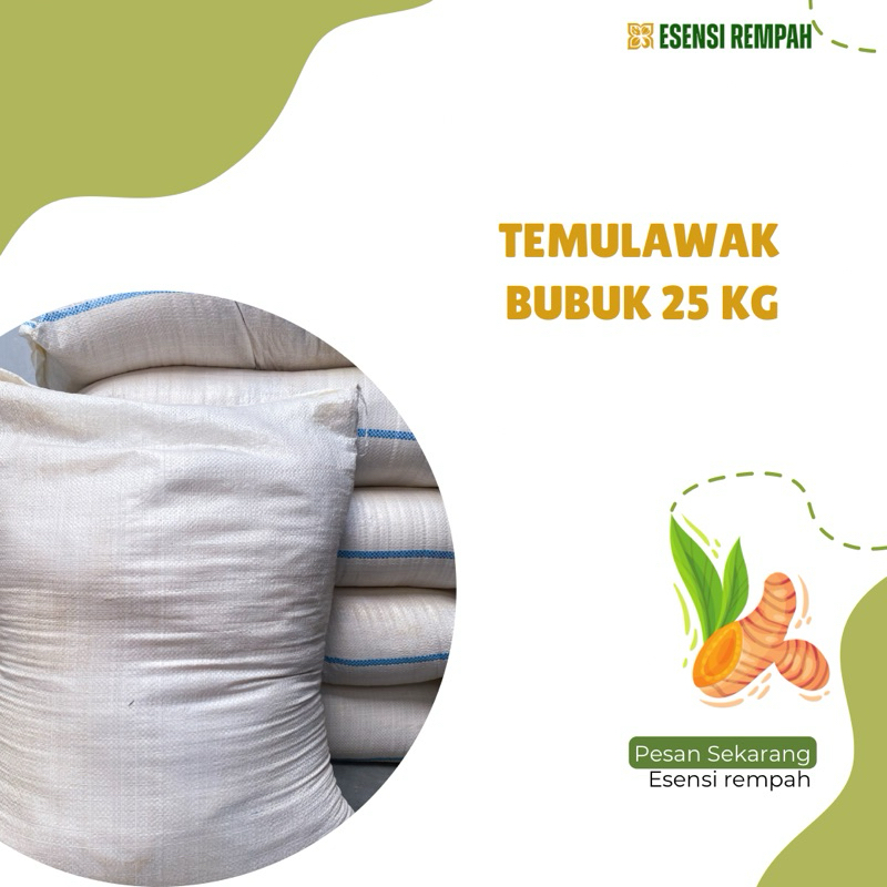 

Temulawak bubuk 1 karung 25 Kg