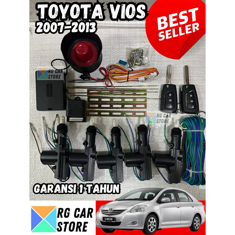 Alarm Central Lock Vios 2007-2012 5 Pintu Garansi 1 Tahun Berkualitas