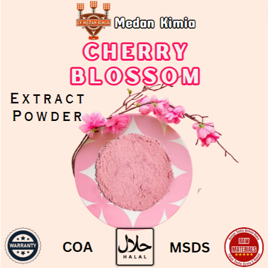 

Bubuk Ekstrak Bunga Sakura 100gr / Cherry Blossom Extract Powder 100gr Food Grade - Skincare Grade