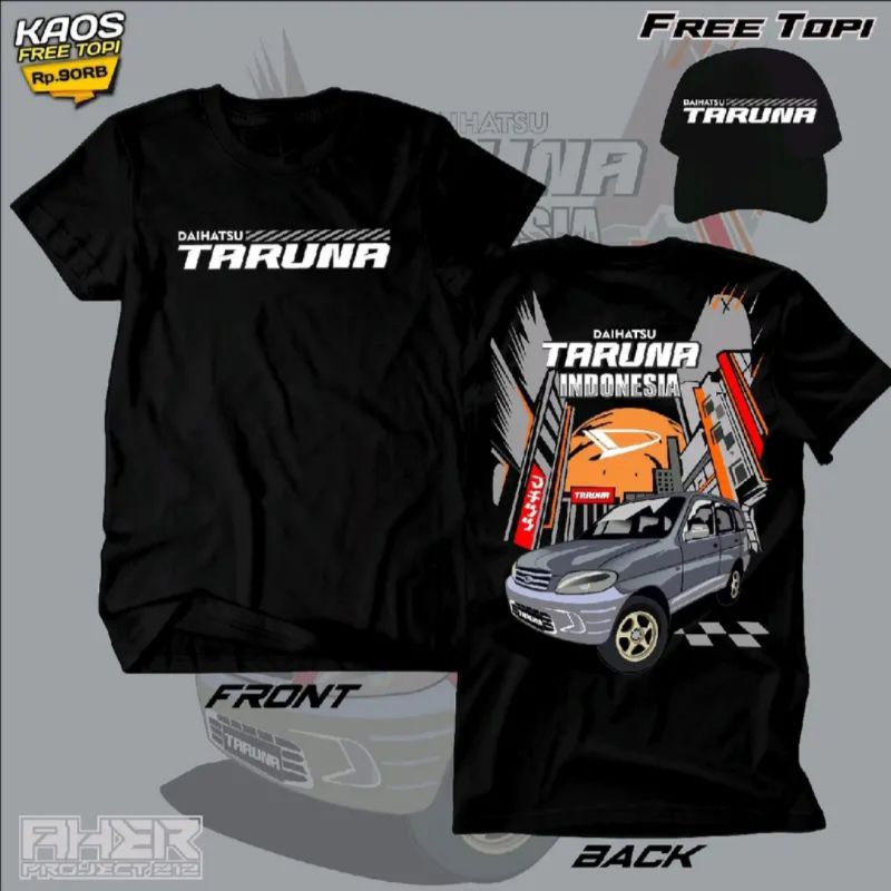 KAOS DAIHATSU TARUNA FREE TOPI || KAOS MOBIL TARUNA || KUALITAS PREMIUM || KAOS TARUNA || KAOS