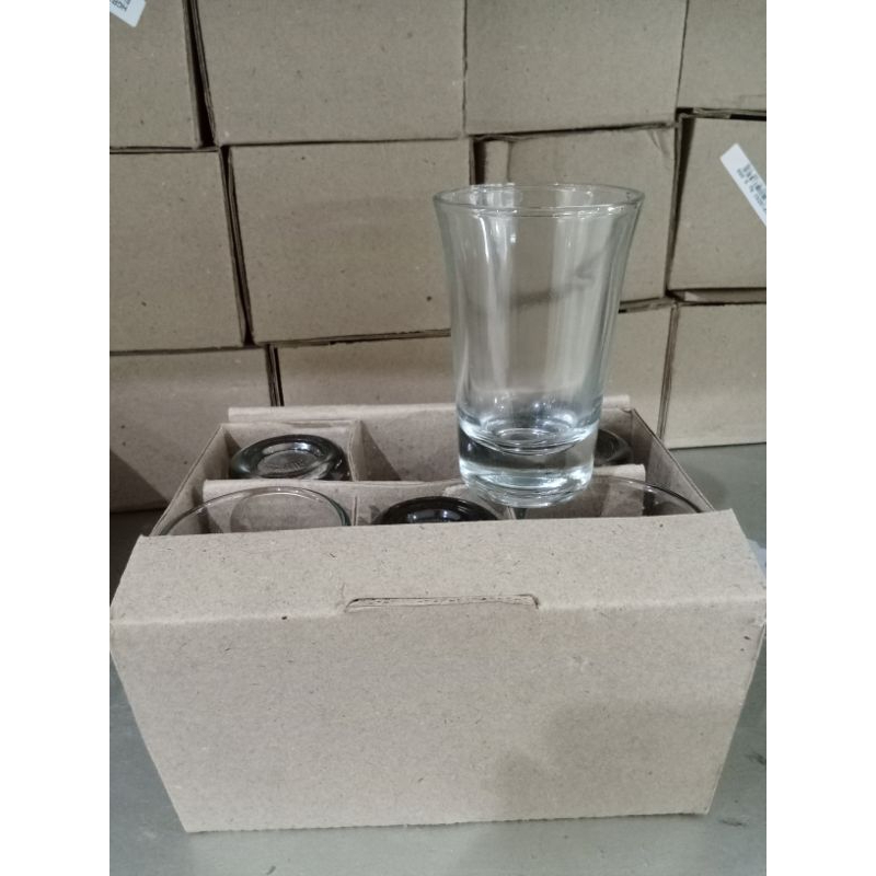 gelas sloki 1 box isi 6 pcs / gelas sloki aestetik / gelas sloki elegant