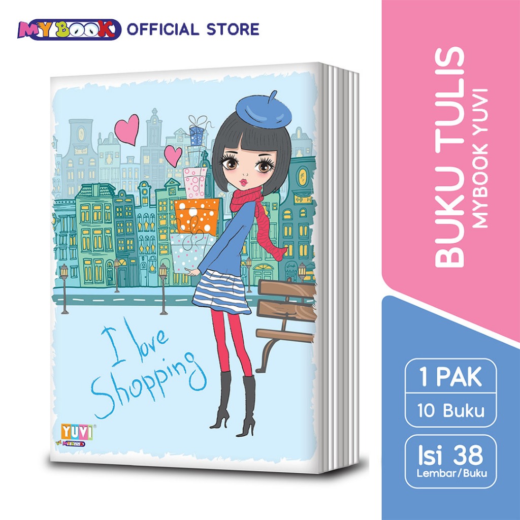 

My Book Yuvi Buku Tulis Smart Girl 38 Lembar - 10 Buku