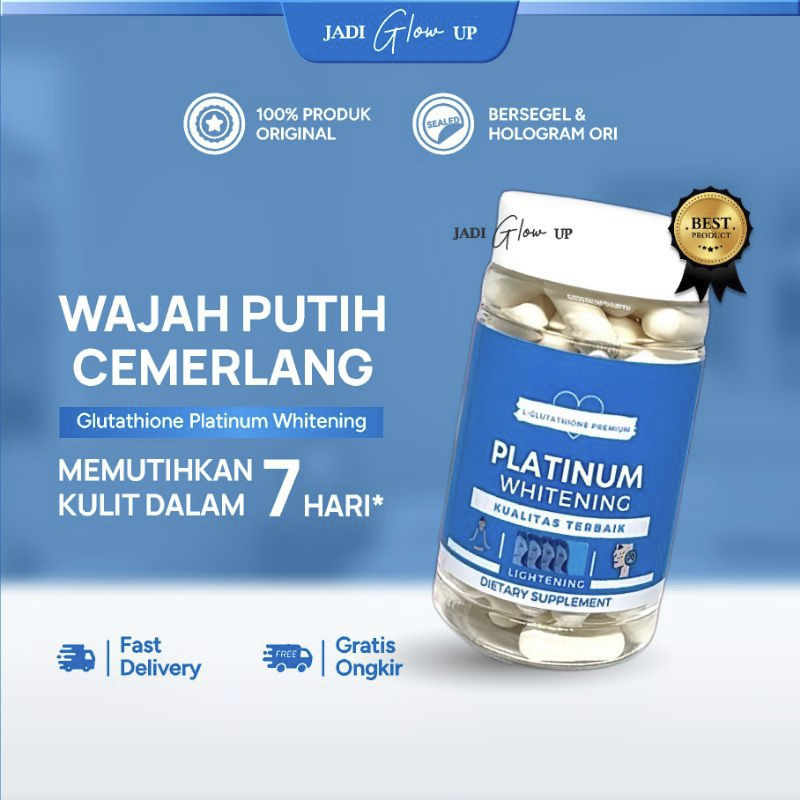 GLUTATHIONE| PEMUTIH KULIT |KAPSUL PEMUTIH KULIT BADAN LIPAT TUBUH