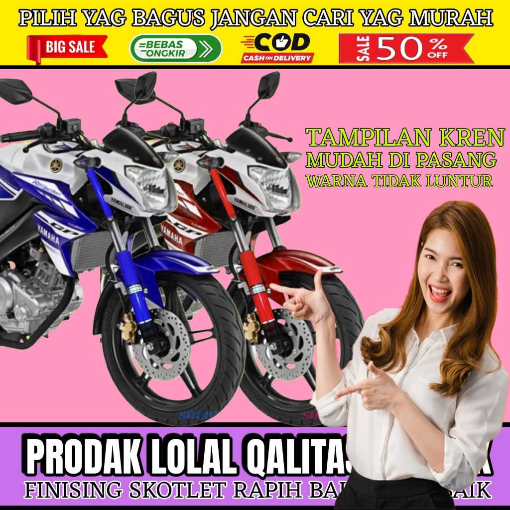 Cover Shock Vixion New / Vixion Old, Cover Shock Depan Vixion New / Vixion Old