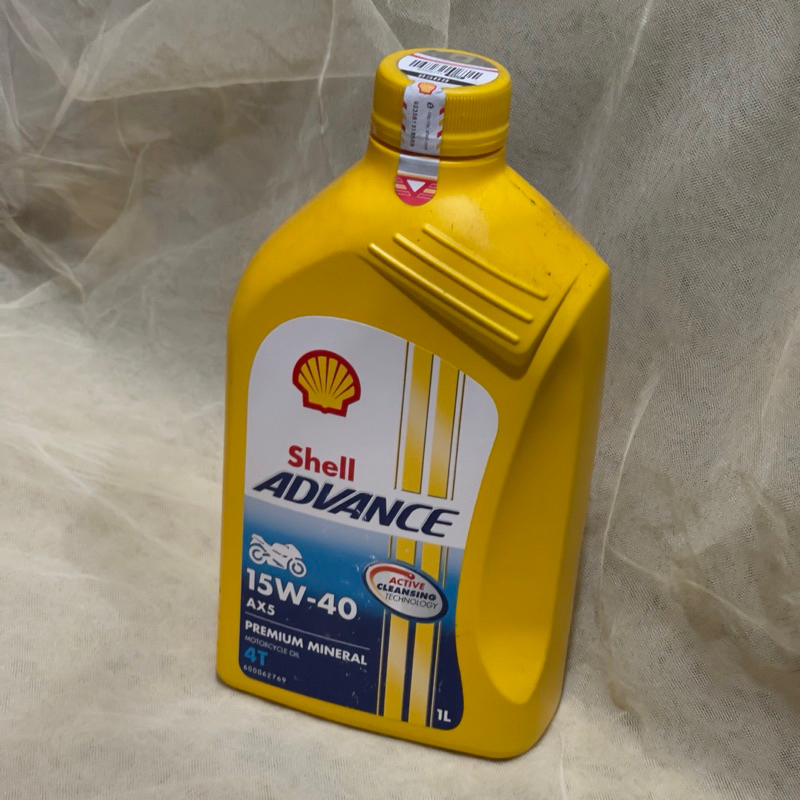 OLI SHELL ADVANCE 4T AX5 1L 0.8L KUNING (DIJAMIN ORI.100%) OLI MESIN MOTOR 4T ISI 1000ML 800ML AX5 4