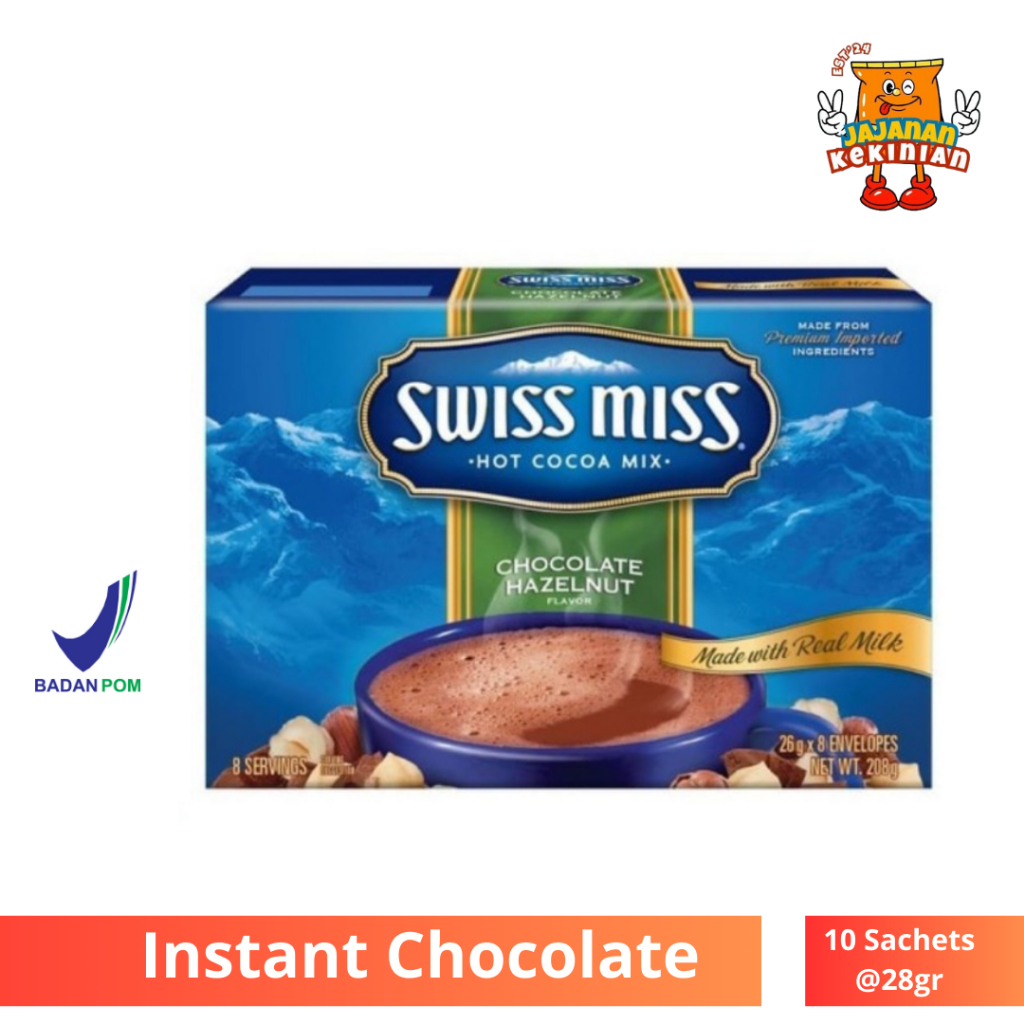 

SWISS MISS CHOCOLATE HAZELNUT - 8 SACHETS @26gram