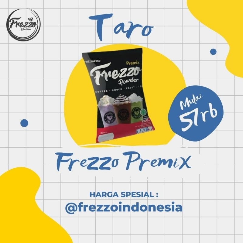 

Bubuk minuman Rasa Taro PREMIX 1kg /Bubuk Taro termurah dan terlaris / Frezzo Indonesia