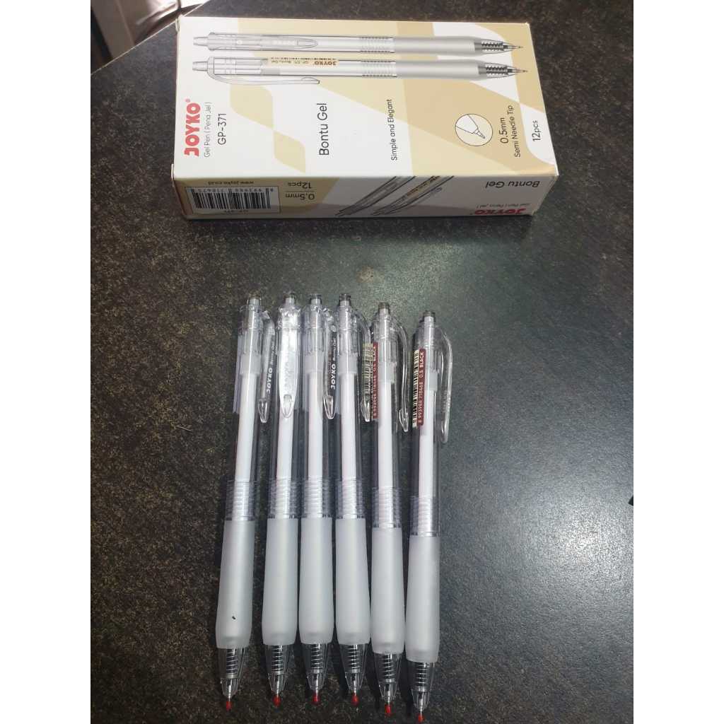 

Ballpoint, Bolpen, Pulpen Gel Joyko Bontu 0.5mm GP-371 Semi Needle Tip