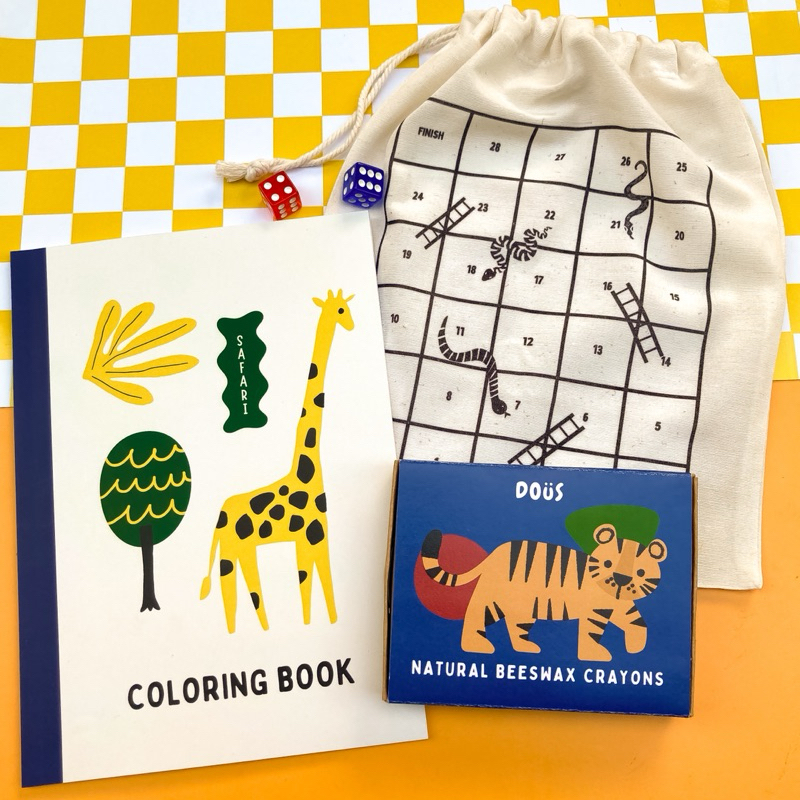 

Coloring Gift Set Safari & Garden by Dous