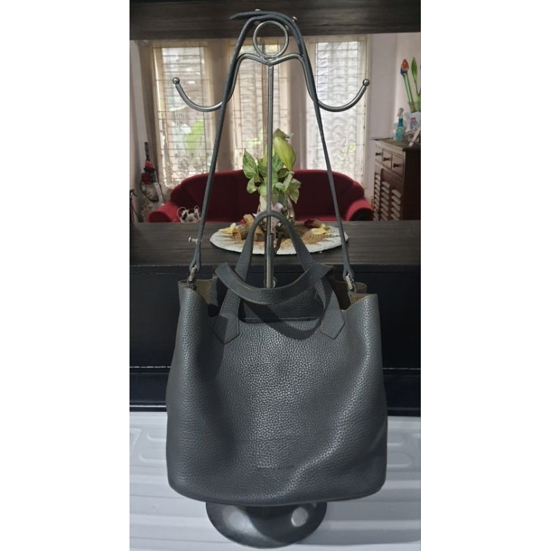 Hobo handbag ala picotin nicole miller wrna grey