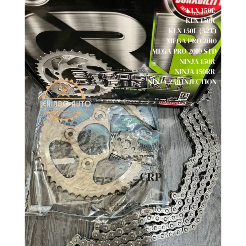 [CRP] GEAR PAKET KLX 150L / KLX 150R / KLX 150L (52T) / MEGAPRO 2010 / MEGAPRO 2010 / MEGAPRO 2010 S