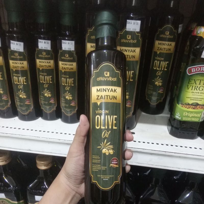

attayyibat Minyak Zaitun Virgin Olive Oil berat bersih500gr