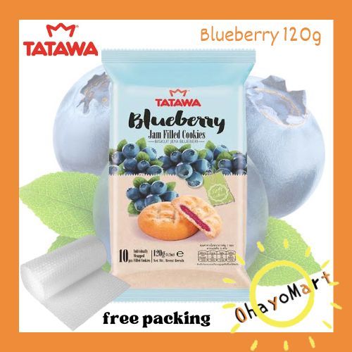 

TATAWA blueberry/ biskuit jam blueberry/ cookies blueberry 120g(10pcs)