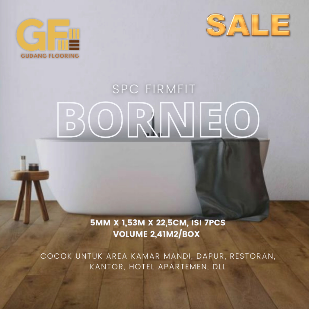 VINYL SPC FIRMFIT BORNEO 5MM | Lantai Vinyl SPC | Vinyl SPC Flooring