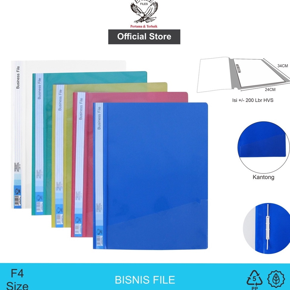 

KODE Y6E EAGLE Map Plastik Business File Bisnis File Map Snel Map Plastik Acco Ukuran F4 Folio