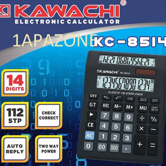 

KODE X62H Kalkulator electronic 14DIGITS KC8514 KAWACHI