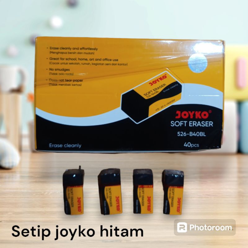 

1 box Setip /penghapus pensil joyko isi 40 pcs