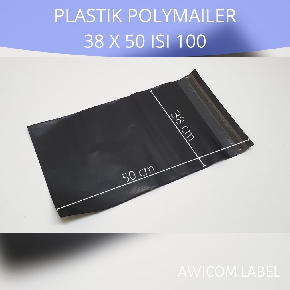 

KODE H92V 38x5 POLYMAILER Plastik Packing ukuran 38 x 5 cm isi 1