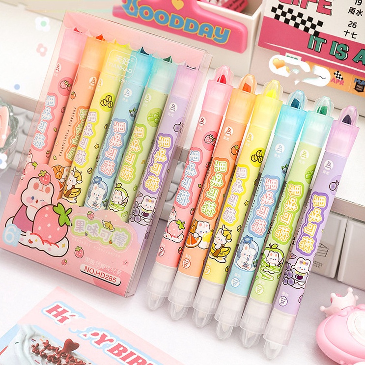 

KODE S54B COD STABILO 1 SET ISI 6 BISA DIHAPUS MOTIF KARTUN BERAROMA FRUITY AMAN UNTUK ANAK