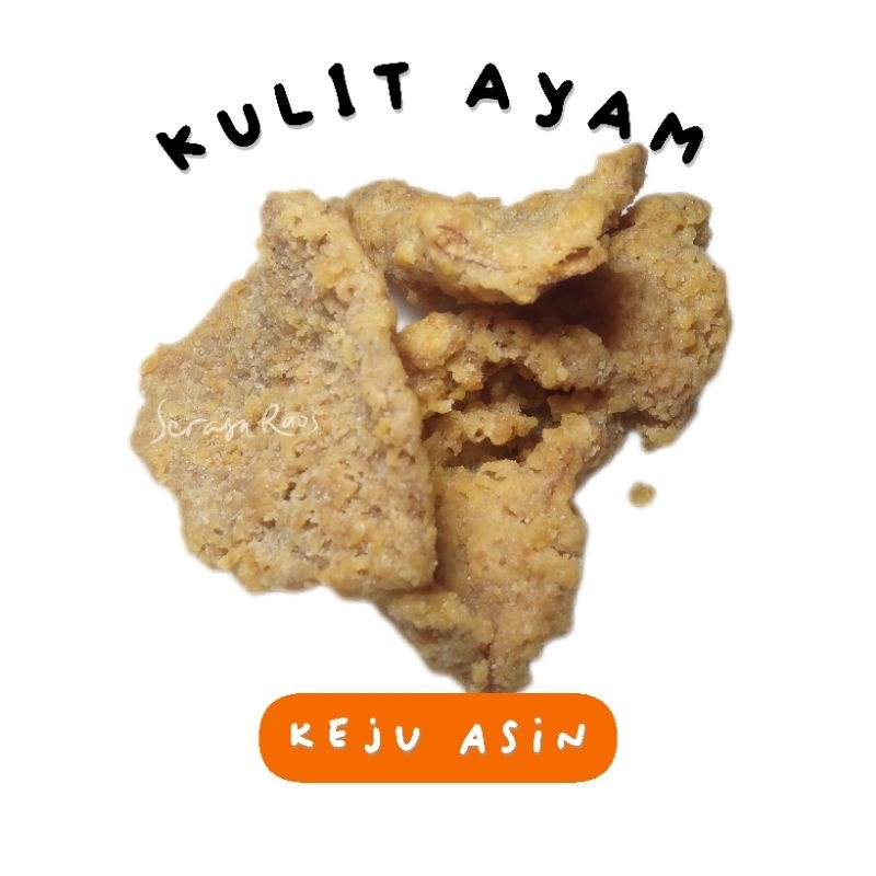

SERASA RAOS : KULIT AYAM SNACK CEMILAN KRIUK - RASA KEJU ASIN CHEESE 100 GR