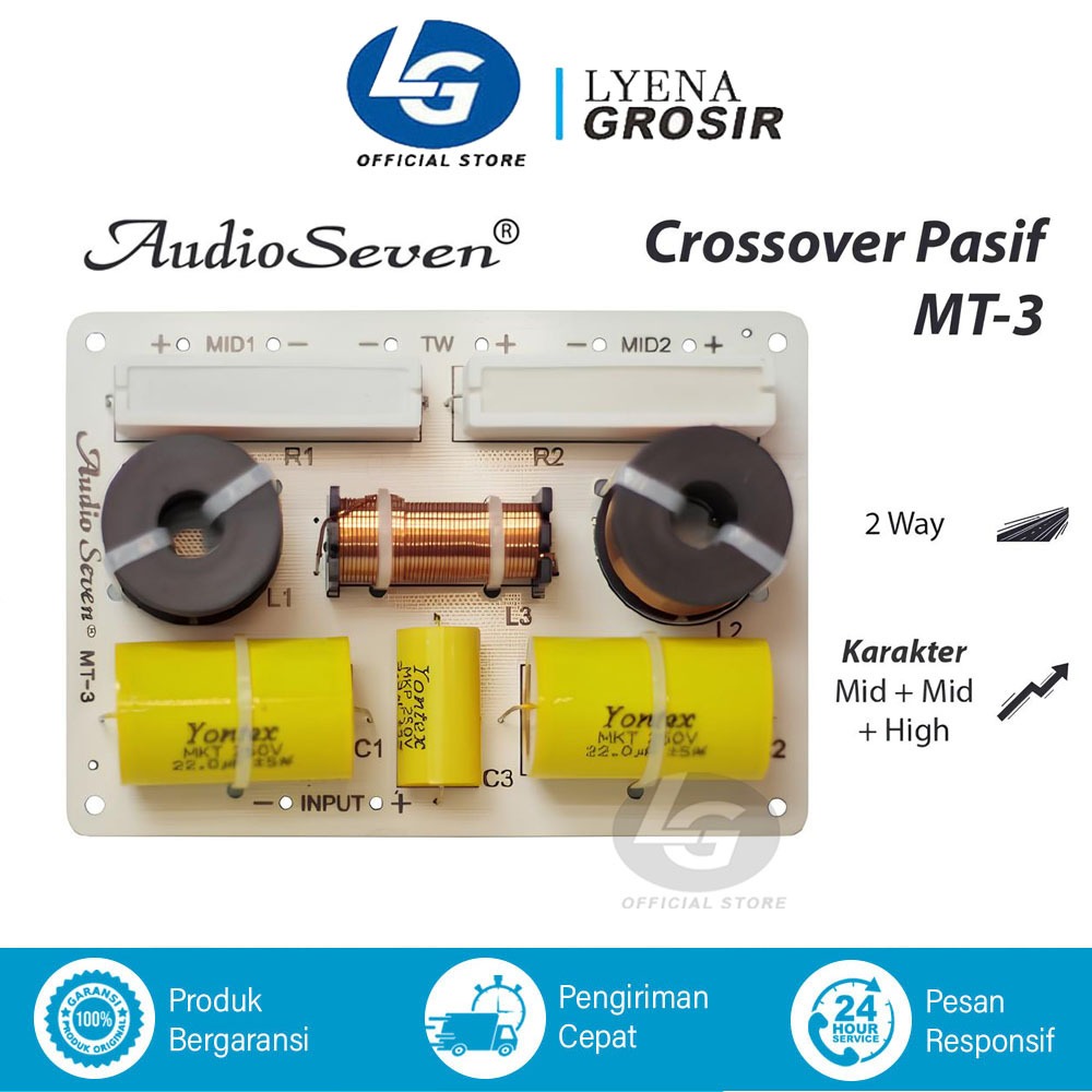 Audio Seven Crossover Pasif MT3 / MT 3 Line Array Double Mid