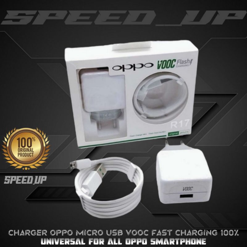 Charger Casan Oppo Micro USB VOOC Fast Charging