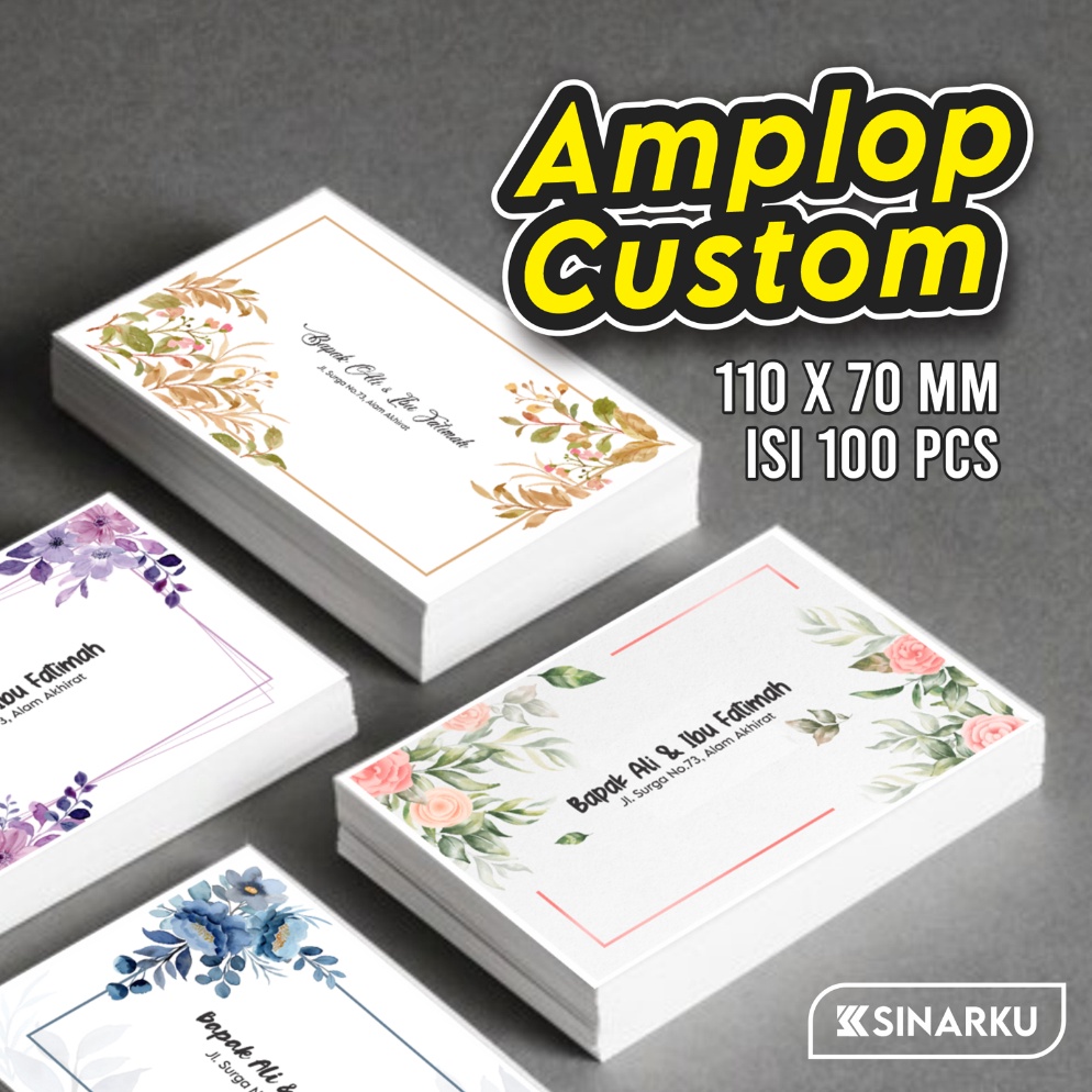 

KODE T22V AMPLOP KONDANGAN 1 PCS CUSTOM NAMA DAN ALAMAT AMPLOP SUMBANGAN DESAIN CANTIK ELEGAN KEREN