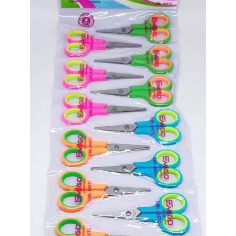 

KODE L62C Gunting Renteng Warna Isi 12 pcssatu lusin gunting