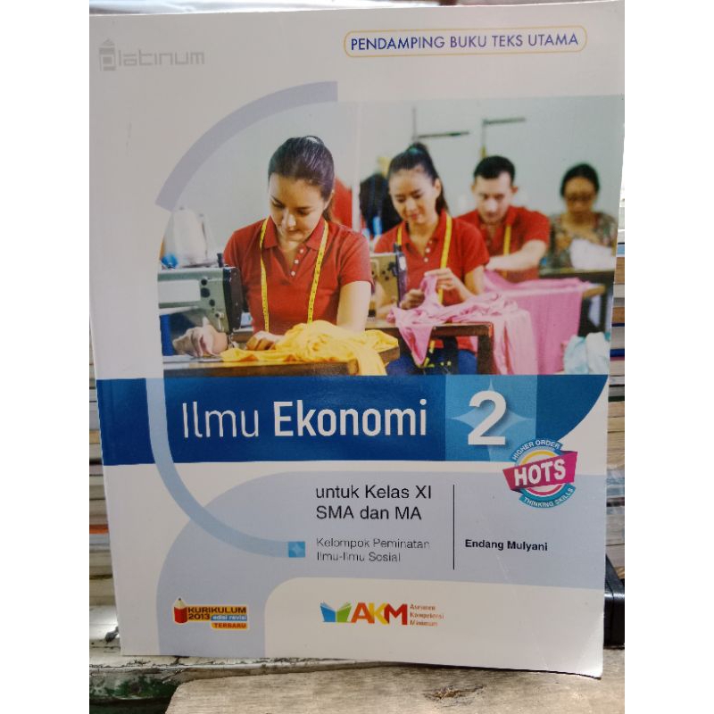 AKM Ilmu Ekonomi Kelas 2 SMA Platinum Tiga Serangkai Bekas Original