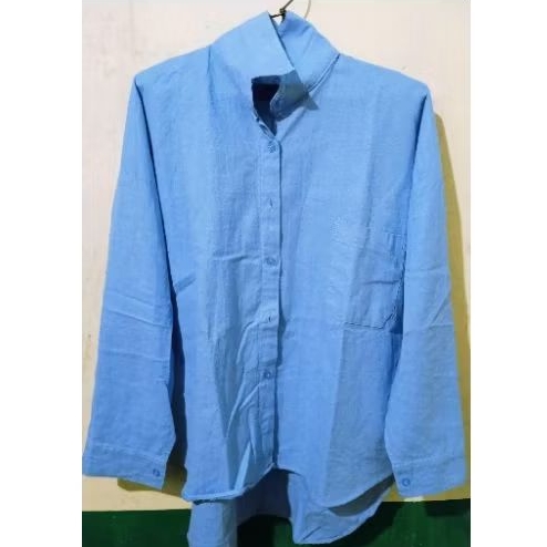 Pl Kemeja Linen Oversize Wanita