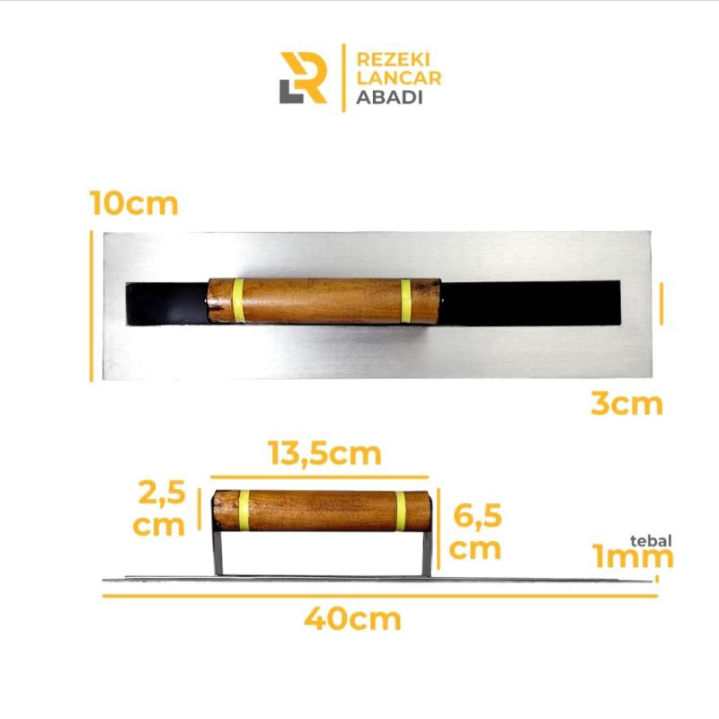 Raskam Roskam Plester Bahan BAJA 40X10cm