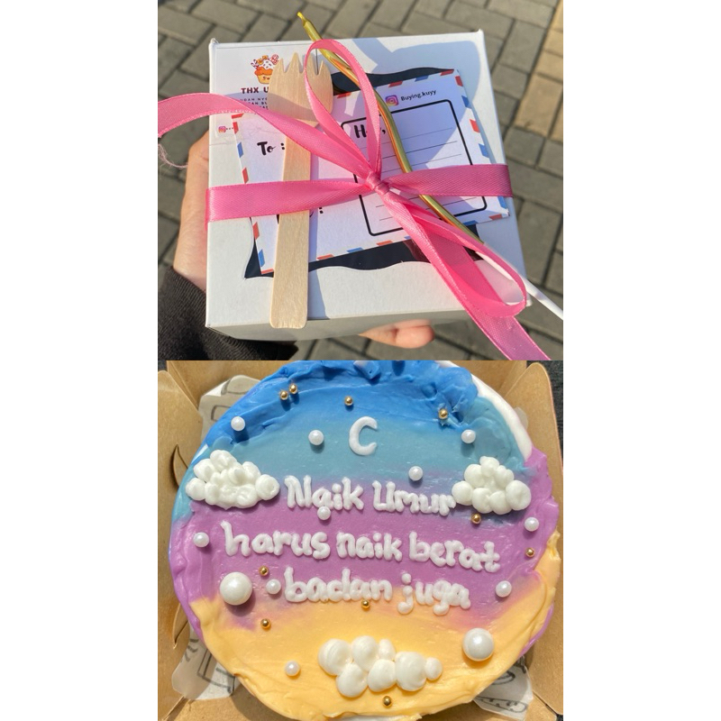 

Bento cake/korean cake [bisa order dadakan sudah free lilin, paperbag, kartu ucapan]