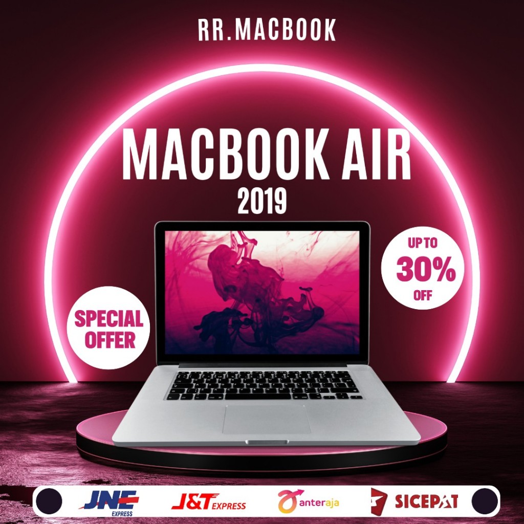 Macbook air retina 13” 2019 Ram 8 gb ssd 128gb 256gb