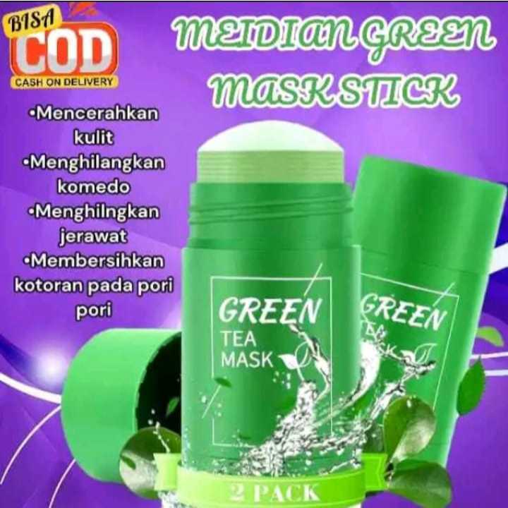 Green Mask Stick Original 100% / Meidian Green Mask stick / Masker Green Tea / Green Mask stik / Gre