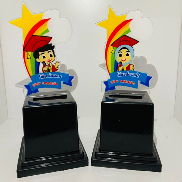 Piala Wisuda TK Piala Wisuda Anak anak Custom Plakat Wisuda Anak