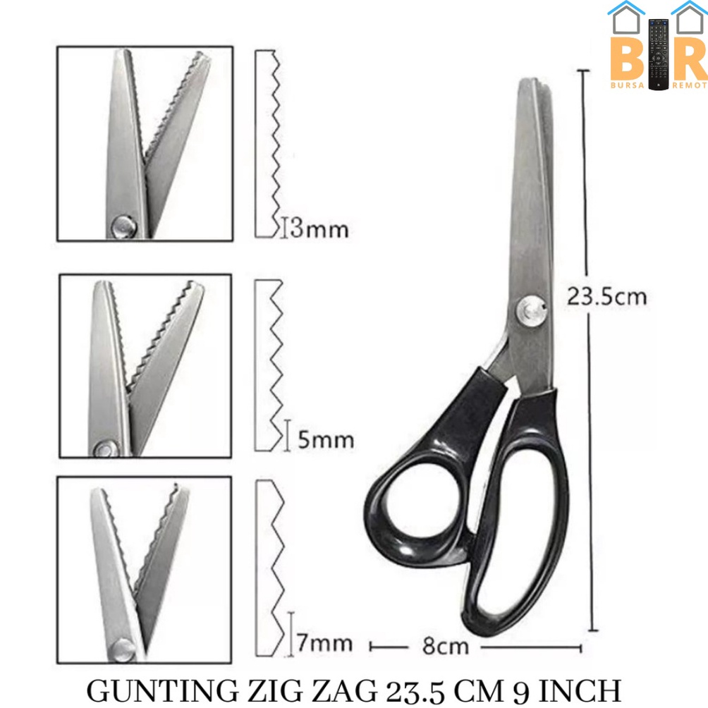 

KODE X33A Gunting Gelombang Zigzag Segitiga Gerigi Untuk Menggunting Kain