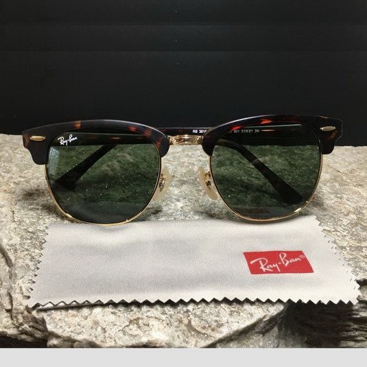 Kacamata hitam Ray Ban club-master 3016 original