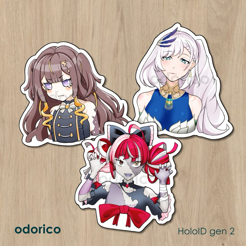 

Stiker Hololive ID gen 2 / Sticker Anime HoloID Indonesia Pavolia Reine Kureiji Ollie Anya Melfisa odorico
